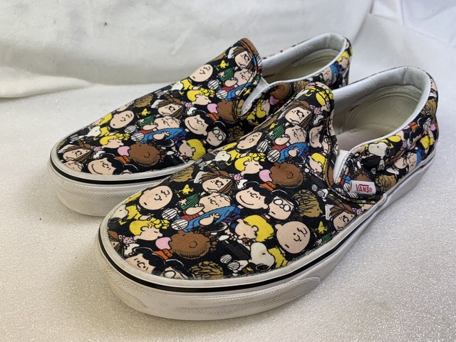 vans peanuts slip on womens