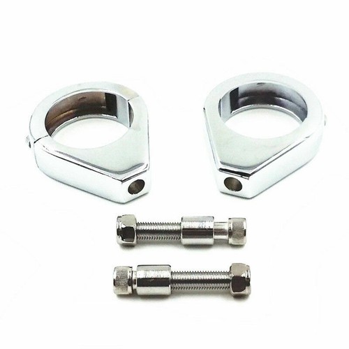 2x 41mm Fork Clamps Motorcycle Turn Signal Light Bracket Holder Mount Dirt bike - Imagen 3 de 5