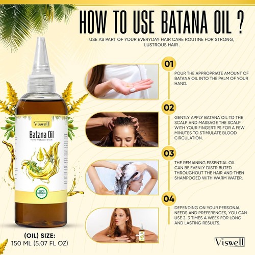 ORGANIC BATANA OIL FOR HAIR GROWTH NATURAL BATANA OIL FOR STRONG &THICKER HAIR - Picture 3 of 8