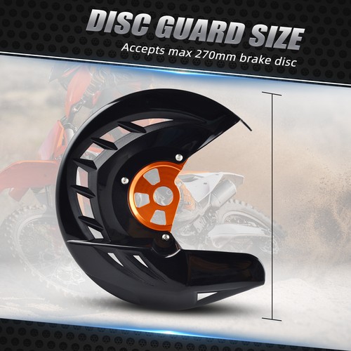Aluminum Front Brake Disc Guard For KTM 125 250 350 450 530 EXC EXCF 2003-2015 - Picture 3 of 13