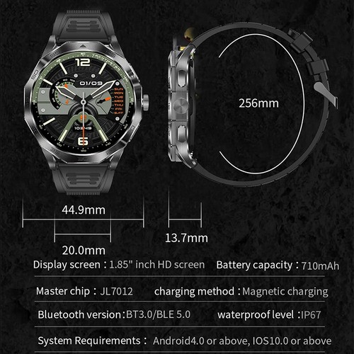 New 1.85-inch HD Smartwatch GPS Track Bluetooth Call Waterproof Android IOS - Picture 7 of 18