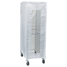 Sheet Pan Rack Cover Heavy Duty Universal Fit Translucent White 23W x 28D x62H