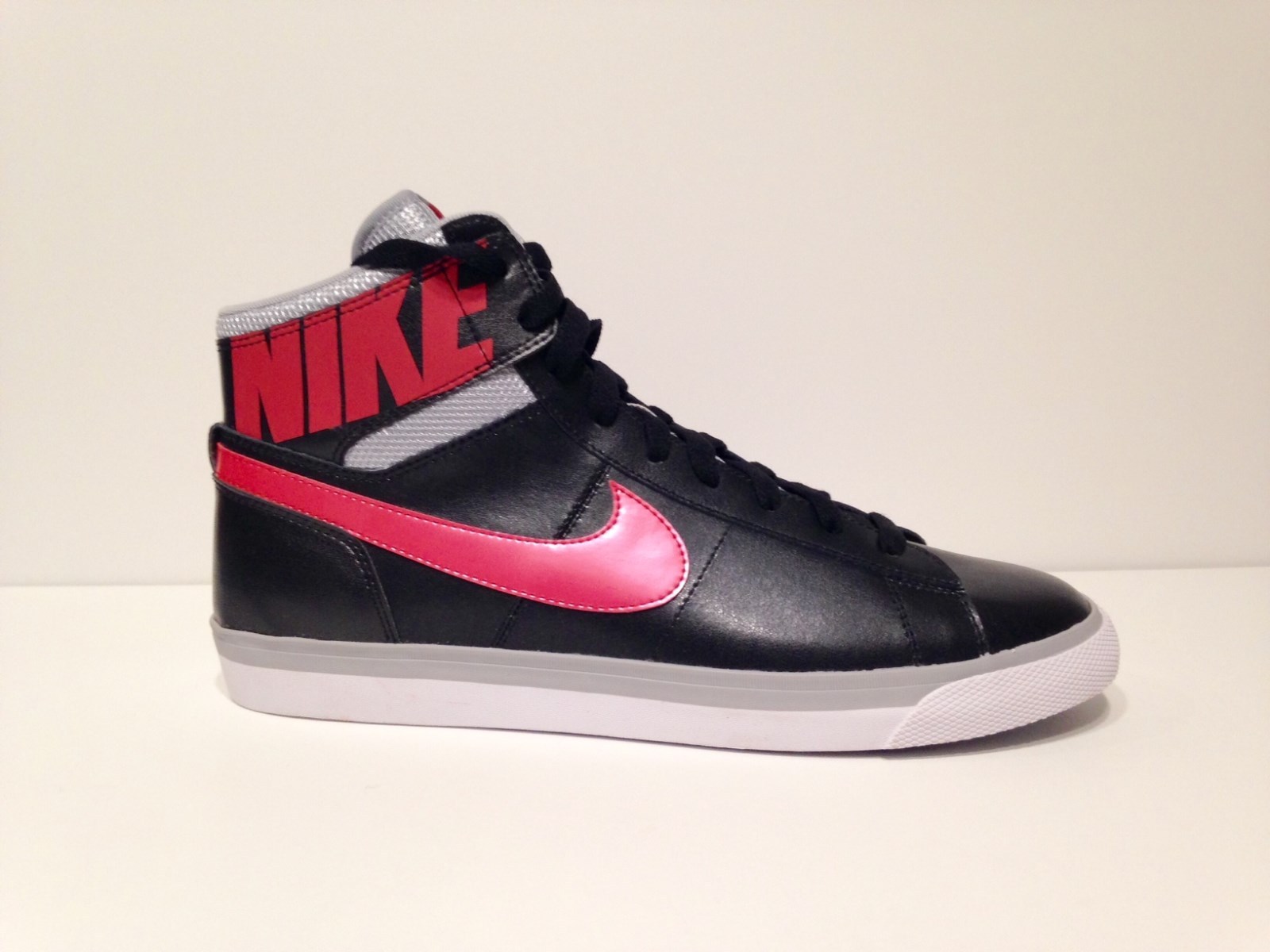 New NIKE WMNS MATCH SUPREME HI Leather Black/Pink shoes Brand discount New NIKE WMNS MATCH SUPREME HI Leather Black/Pink shoes Brand discount