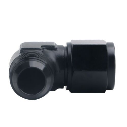6AN Female to 6AN Male Flare Swivel Hose Fitting Adapter 90° Degree Aluminium - Bild 5 von 12