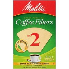 Melitta #2 Natural Brown Cone Coffee Filters 3PK 300 Count (622752)