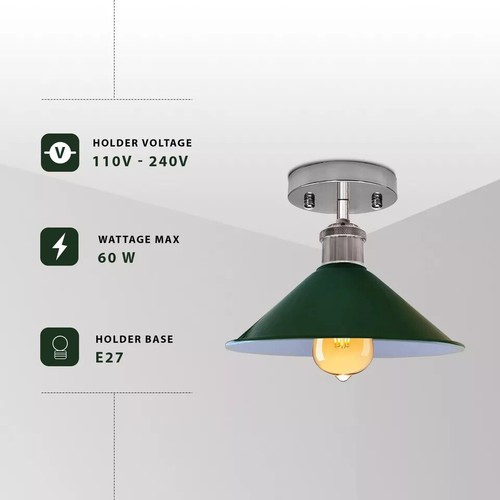 Lámpara de techo LED moderna para dormitorio lámpara de montaje empotrado vintage - Imagen 3 de 25
