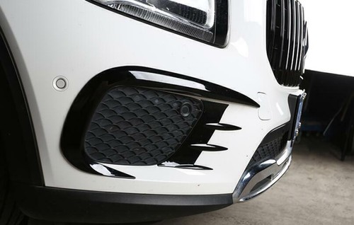 Aletas divisorras difusor labial parachoques delantero para Mercedes-Benz GLB 2020-22 ABS negro - Imagen 5 de 8