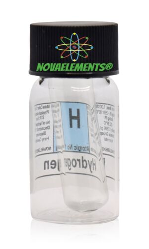 Ampolla de gas de hidrógeno, muestra de elemento de hidrógeno, ampolla de hidrógeno que brilla en la oscuridad - Imagen 4 de 6