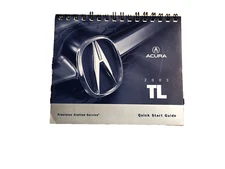 Acura TL 2003 OEM Quick Start Guide Owner's Manual Hand-Book Instructions Engine