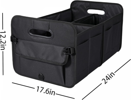 Car Trunk Organizer Car Storage Organizer Collapsible Multi Compartment Car Orga - Picture 4 of 12