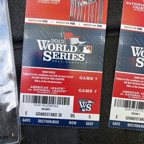 2 2013 World Series Game 7 Full Ticket Red Sox The World Series Fenway Park - Picture 3 of 6