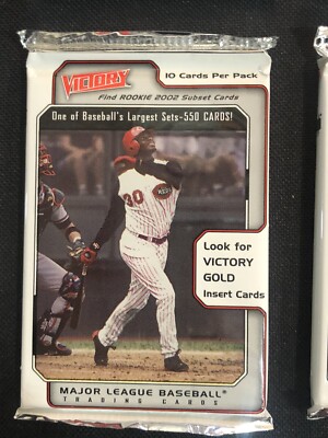 2002 Upper Deck Victory BASEBALL (6) Packs Sealed From Box | eBay