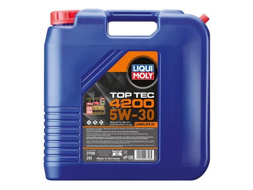 Liqui Moly Top Tec 4200 Motoröl 5W-30 New Generation 20-Liter VW 504.00 - 3708 - Bild 1 von 4
