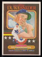 1984 Donruss #648 Duke Snider Hall of Fame Diamond King