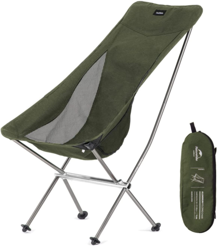 Folding Camping Chair, Lightweight High Back Portable Compact Chair, Large Heavy - Picture 10 of 12