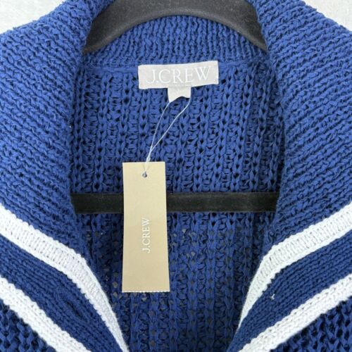 J Crew NWT Textured sailor cardigan Navy Blue Button-Up Sweater Sz S BZ484 - Picture 10 of 16