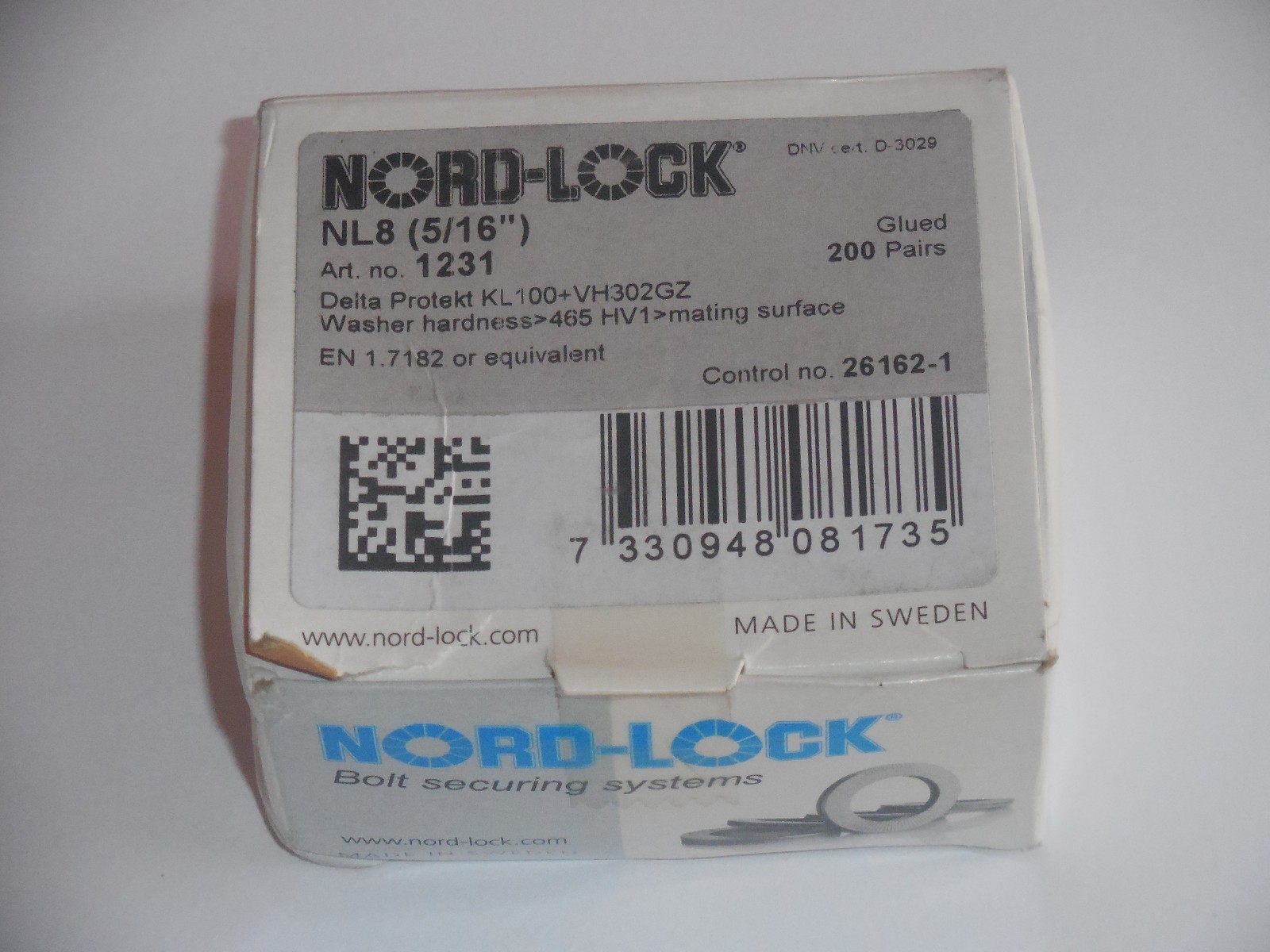 aus Stahl Nord-Lock Keilsicherungsscheiben NL18sp f/ür M18 2 St/ück mit vergr/ö/ßertem Au/ßendurchmesser