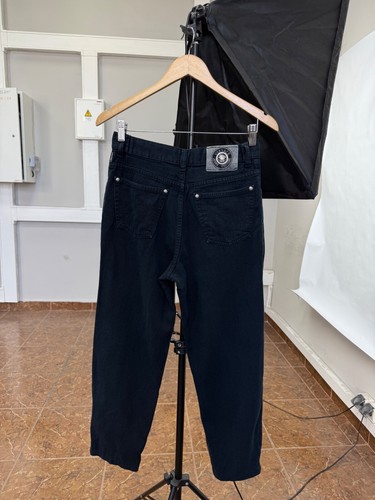🇮🇹 Vintage 90s Versace Jeans Couture Rare Retro Hype Y2K size 30 color Black - Picture 2 of 17