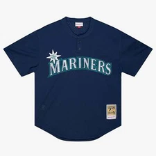 MENS MITCHELL & NESS MLB AUTHENTIC BP JERSEY - MARINERS 1995 EDGAR MARTINEZ