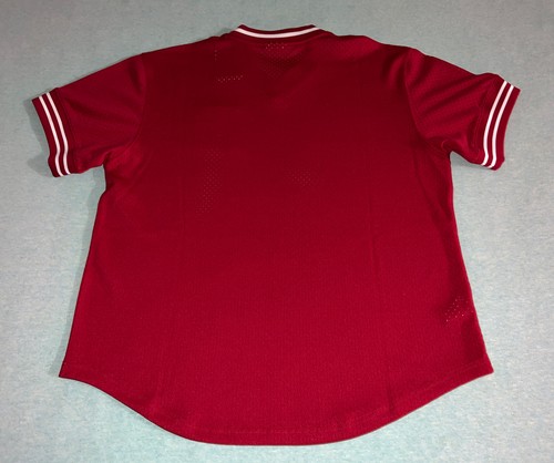 Mitchell & Ness COOPERSTOWN HALL OF FAME HOF Authentic Batting RED BP Jersey - Picture 11 of 13