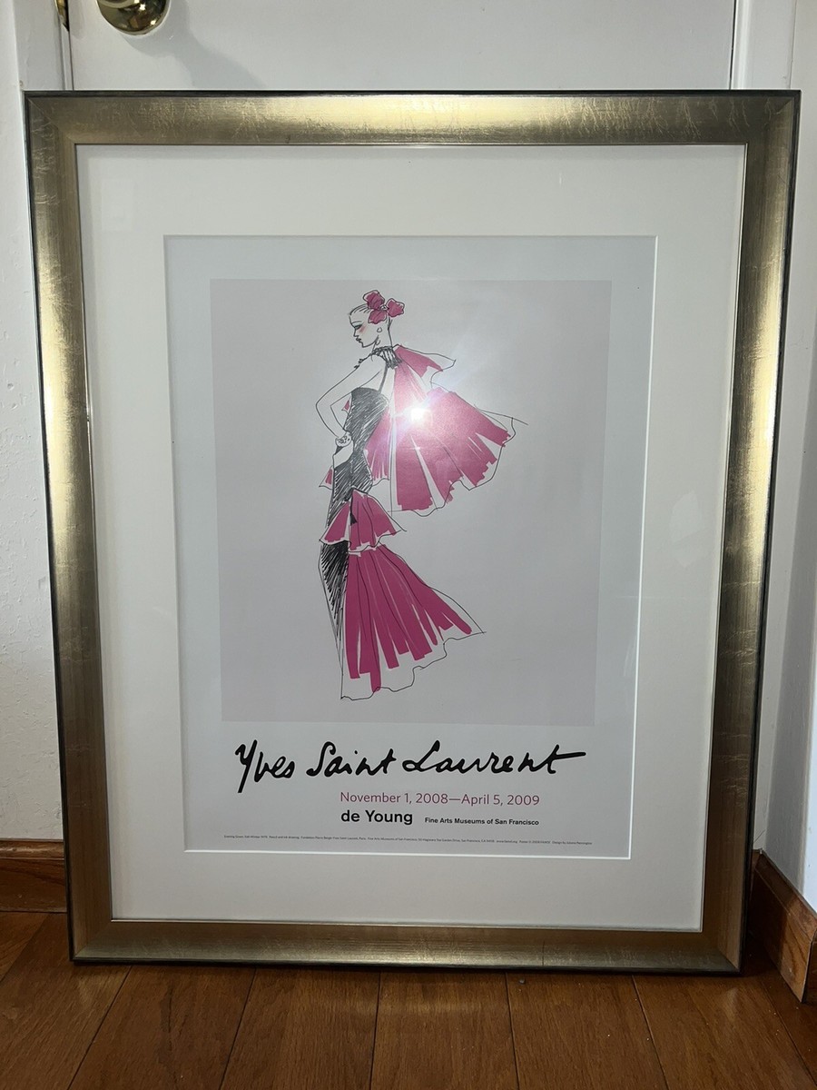 YSL アートブック De Young Museum Art Exhibit Poster SF Yves Saint Laurent 2008-2009