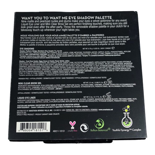 Anastasia Beverly Hills Want You to Want Me Eyeshadow Palette Makeup Kit Vintage - Picture 10 of 10