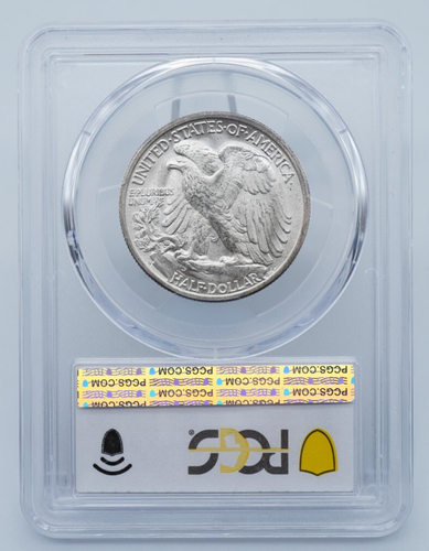 1946 S Walking Liberty 50C Half Dollar PCGS & CAC MS64 - C1935 - Picture 2 of 5