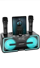 BIGASUO Karaoke Machine for Adults Kids with 2 UHF Wireless Microphones- NEW