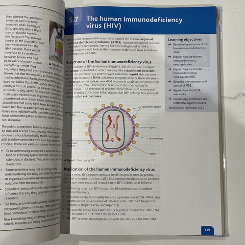 AQA Biology A Level Year 1 Student Book by Glenn Toole, Susan Toole (Paperback, - Picture 5 of 10