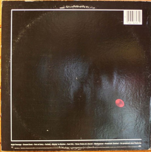 Weather Report Night Passage LP - Picture 3 of 3