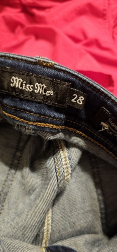 Miss Me Low Rise Straight Leg Jeans Distressed Denim 28 x 29 - Bild 6 von 6