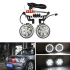 Front Bumper Mini Rally Lights LED Halo DRL For Mini Cooper R50 R52 R53 S JCW