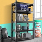 H&ZT 5-Tier Heavy Duty Metal Storage Shelves Utility 2000lb Adjustable Shelving