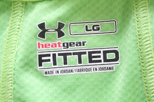 Under Armour Mesh Green Running Racerback Tank Top Sleeveless Shirt Womens Large - Picture 8 of 12
