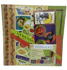 Halloween 12x12 Scrapbook Paper Kit W/ Die Cuts, Stickers, Ribbon NEW  