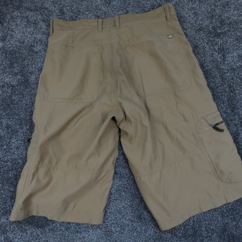 Pantalones Cortos Carga Quiksilver Para Hombre Talla Mediana 34 Marrón Bolsillos Mercurio - Imagen 2 de 10