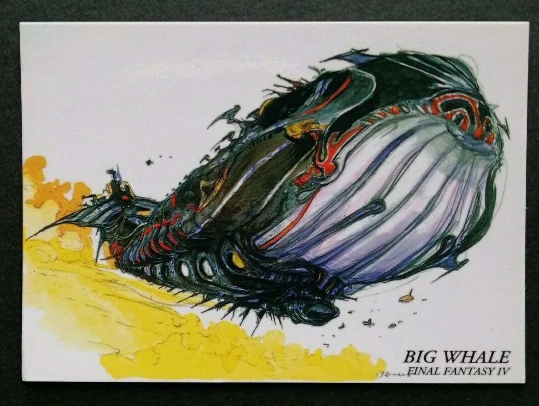 BIG WHALE Final Fantasy 4 Art Museum Card FF4 Japan