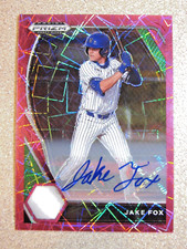 2021 PANINI PRIZM PINK VELOCITY DRAFT PICKS PDP95 JAKE FOX AUTO SIGNED GUARDIANS