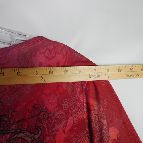 Tunica manica corta Comportamento appropriato taglia XXL design BOHO top strass - Foto 9 di 14