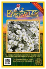 2000 Snow in Summer Wildflower Seeds - Everwilde Farms Mylar Seed Packet