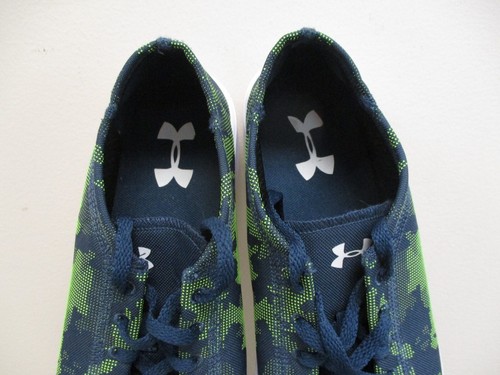 Under Armour Shoes Youth 6.5 Kickit2 Green White Camo Casual Sneaker 1303509-918 - Picture 7 of 10