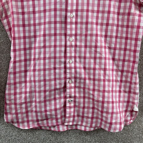 Sebastien James Collection Women's Button Down Size XL Pink Check Long Sleeve - Picture 3 of 10