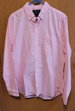 American Eagle Dress Slim Fit Long Sleeve Shirt Pink Color Men's Large