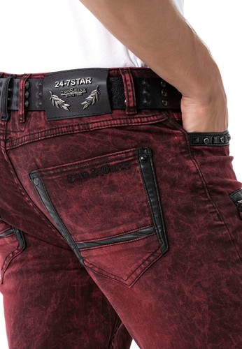 Vaqueros de hombre Cipo & Baxx DENVER CD481 Slim Fit todas las tallas Nuevo - Imagen 7 de 9