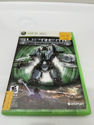 Supreme Commander Xbox 360 CIB W/Manual , Map included - TESTED