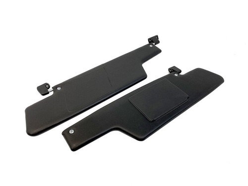 Sunvisor Sun Visors Set with Mirror Bracket for Porsche 914 1969-1976 BLACK LHD - Picture 4 of 5