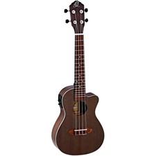 Ortega RUDAWN Earth Concert Ukulele Transparent Tequila Sunburst Coal Black