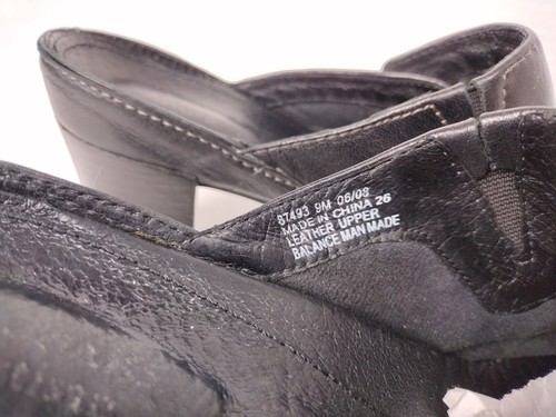 Zoccoli Clarks Artisan donna taglia 9M neri mules tomaia in pelle slip on 87493 - Foto 6 di 8