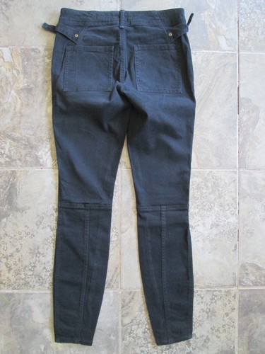 HEI HEI Women's Pants 25 26x28 Black Skinny Cotton Stretch Low Rise Slim Utility - Picture 6 of 8