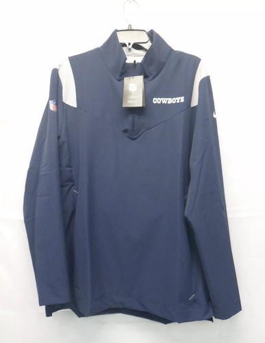 Nike Dallas Cowboys Sideline Trainer Jacke L/S blau NFL 1/4 Zip Golf Herren XL - Bild 2 von 4